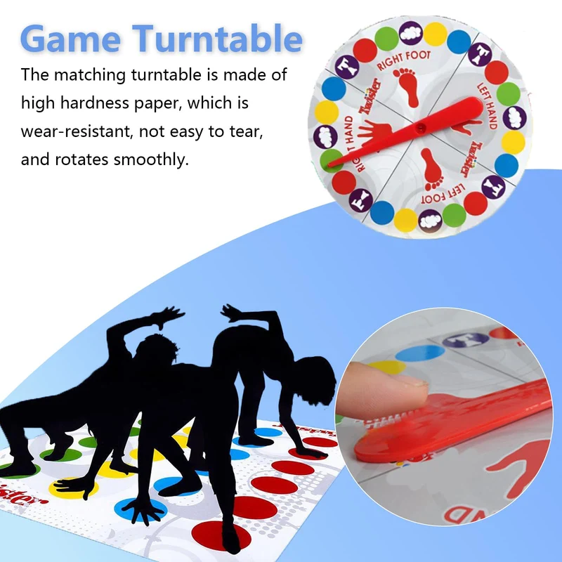 Twister Gioco per Bambini & Adulti, Twisting Gioco, Family Floor Gioco con Tappetino, Giochi di abilità di Squadra, Adatto per Feste di Compleanno e Riunioni