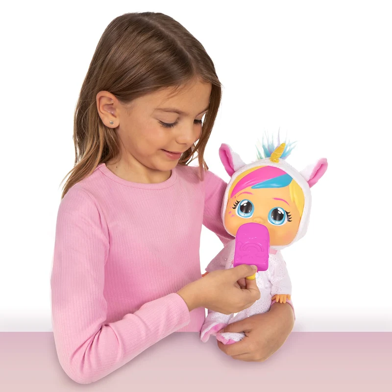 Cry Babies Loving Care Fantasy Dreamy | Bambola interattiva che piange lacrime vere, con pigiama intercambiabili - Bambola giocattolo funzionale per bambini dai 18 mesi in su