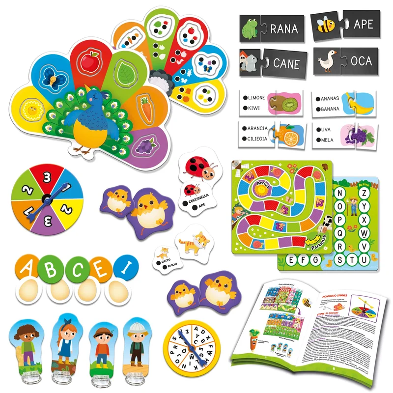 Liscianigiochi Carotina 50 Giochi Per Bambini, Multicolore, 76710, 3-6 anni