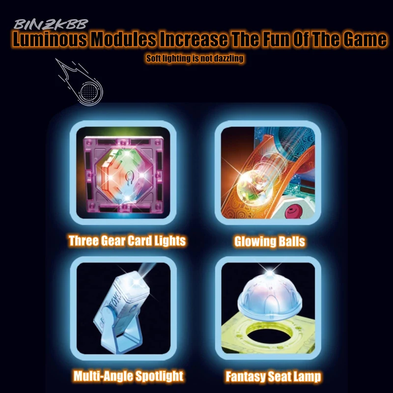 BINZKBB Deluxe 110 Pezzi Set Costruzioni Magnetiche per Bambini - Gioco Blocchi Magnetico Luminescente - Gioco Educativo STEM e Creativo per ragazzi e ragazze - Età 5 6 7 8 10+ Anni Ottima Idea Regalo