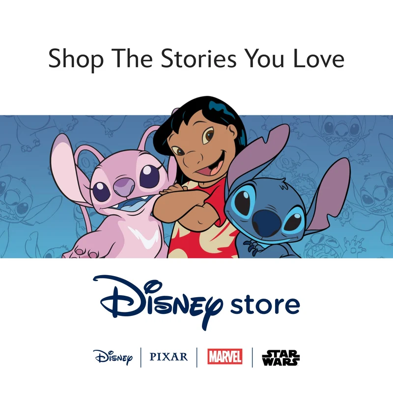 Disney Store peluche ufficiale medio per bambini Stitch, 38 cm, personaggio coccoloso con consistenza sfumata e dettagli ricamati, orecchie flessibili - per bimbi dai 0 anni in su