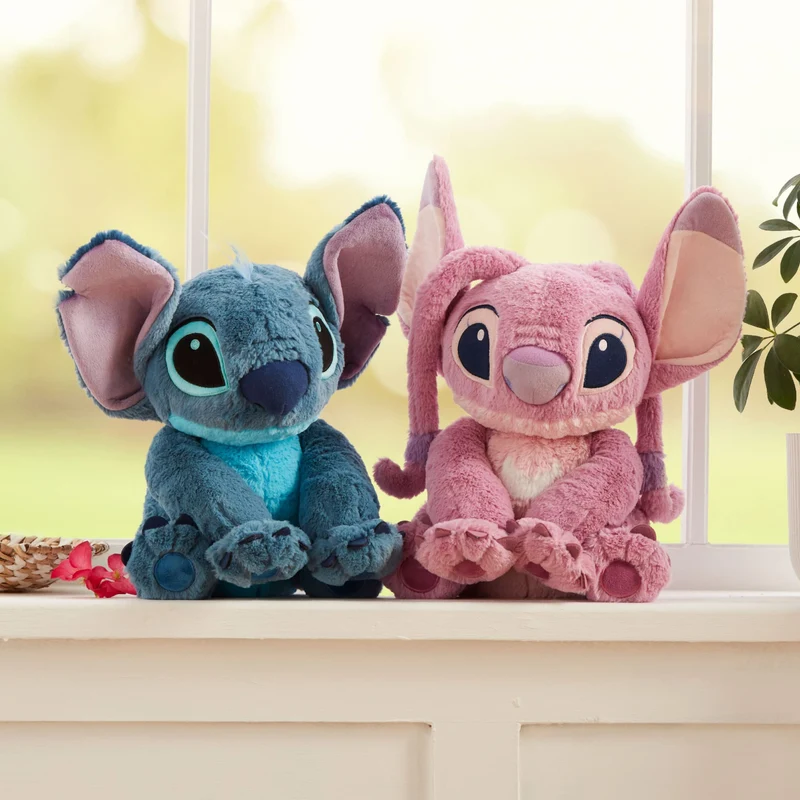Disney Store peluche ufficiale medio per bambini Stitch, 38 cm, personaggio coccoloso con consistenza sfumata e dettagli ricamati, orecchie flessibili - per bimbi dai 0 anni in su