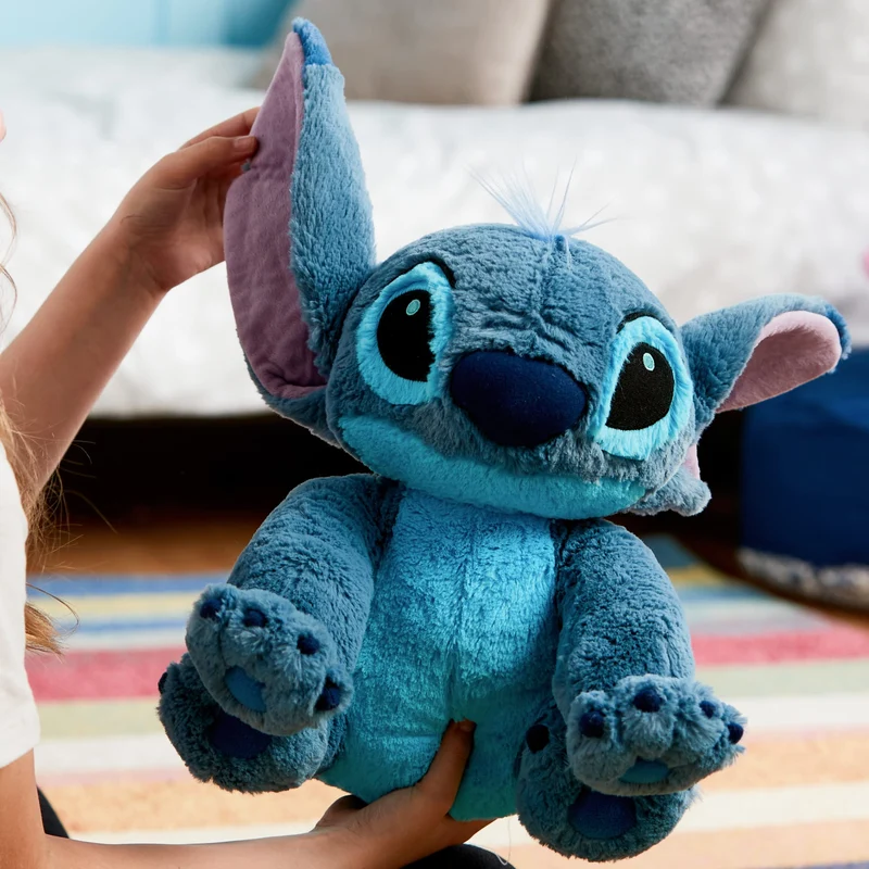 Disney Store peluche ufficiale medio per bambini Stitch, 38 cm, personaggio coccoloso con consistenza sfumata e dettagli ricamati, orecchie flessibili - per bimbi dai 0 anni in su