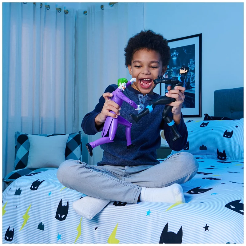 dc comics | Batman | Personaggio Joker in Scala 30 cm con Decorazioni Originali e 11 Punti di articolazione - Giocattoli per Bambini e Bambine dai 3 Anni