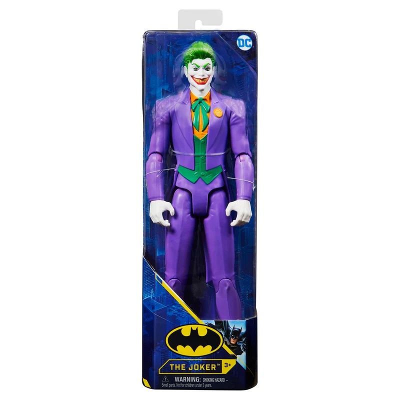 dc comics | Batman | Personaggio Joker in Scala 30 cm con Decorazioni Originali e 11 Punti di articolazione - Giocattoli per Bambini e Bambine dai 3 Anni