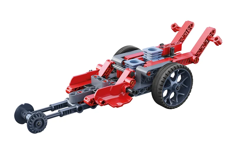 Clementoni Scienza e Gioco Build - Roadster e Dragster, Set di Costruzioni Bambini di 8+ Anni, Modellini Auto da Corsa per Scoprire Meccanica e Ingegneria, Made in Italy, Lingua Italiana, 19333