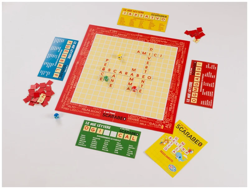 Editrice Giochi, Il Mio Primo Scarabeo, Gioco da Tavolo, Gioco per L'apprendimento di lettere e parole, board game per bambini dai 4 ai 7 Anni, board game da 2 a 4 giocatori