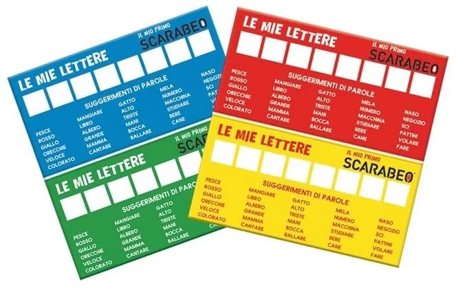 Editrice Giochi, Il Mio Primo Scarabeo, Gioco da Tavolo, Gioco per L'apprendimento di lettere e parole, board game per bambini dai 4 ai 7 Anni, board game da 2 a 4 giocatori