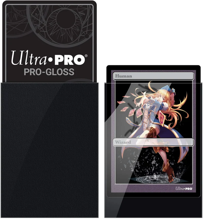 Amigo Spiel + Freizeit- Ultra 826802 Bustine Small PRO Gloss, Nero, 60 Pezzi, Colore Black, 74427829643