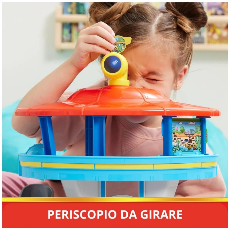 Paw Patrol, Quartier Generale, con Lanciatore per Veicoli, 2 Personaggi Paw Patrol, Veicolo della Polizia di Chase e Accessori, Giocattolo per Bambini e Bambine, 3+ anni