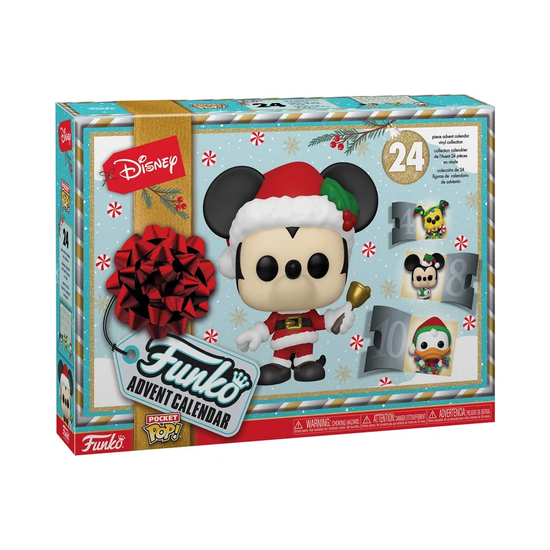 Funko Advent Calendar: Classic Disney - Mickey Mouse - 24 Giorni di Sorprese - Mini Figura in Vinile da Colleziones - Mystery Box - Idea Regalo - di Natale per Ragazze, Ragazzi e Bambini