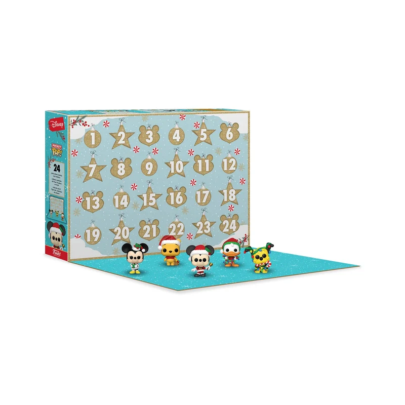 Funko Advent Calendar: Classic Disney - Mickey Mouse - 24 Giorni di Sorprese - Mini Figura in Vinile da Colleziones - Mystery Box - Idea Regalo - di Natale per Ragazze, Ragazzi e Bambini