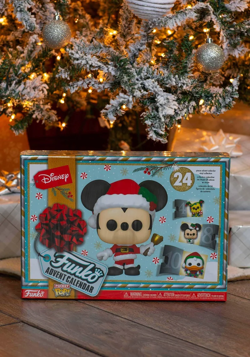 Funko Advent Calendar: Classic Disney - Mickey Mouse - 24 Giorni di Sorprese - Mini Figura in Vinile da Colleziones - Mystery Box - Idea Regalo - di Natale per Ragazze, Ragazzi e Bambini