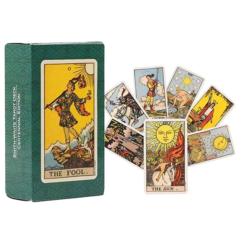 TMRBBesty Tarocchi Adatti Ai Principianti, Classici, con Guida,Mazzo di Tarocchi, Carte Divinazione Tradizionali Tavolo, per Gioco Festa E Festival