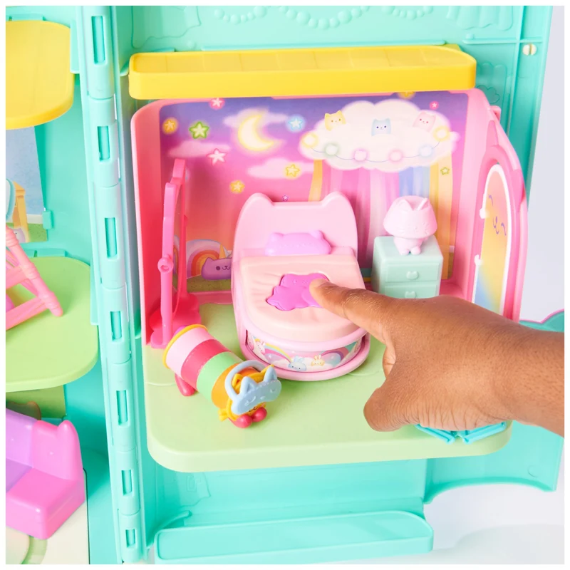 Gabby's Dollhouse, La camera da letto di Cuscigatta, mini playset stanze della casa, giochi per bambini dai 3 anni in su