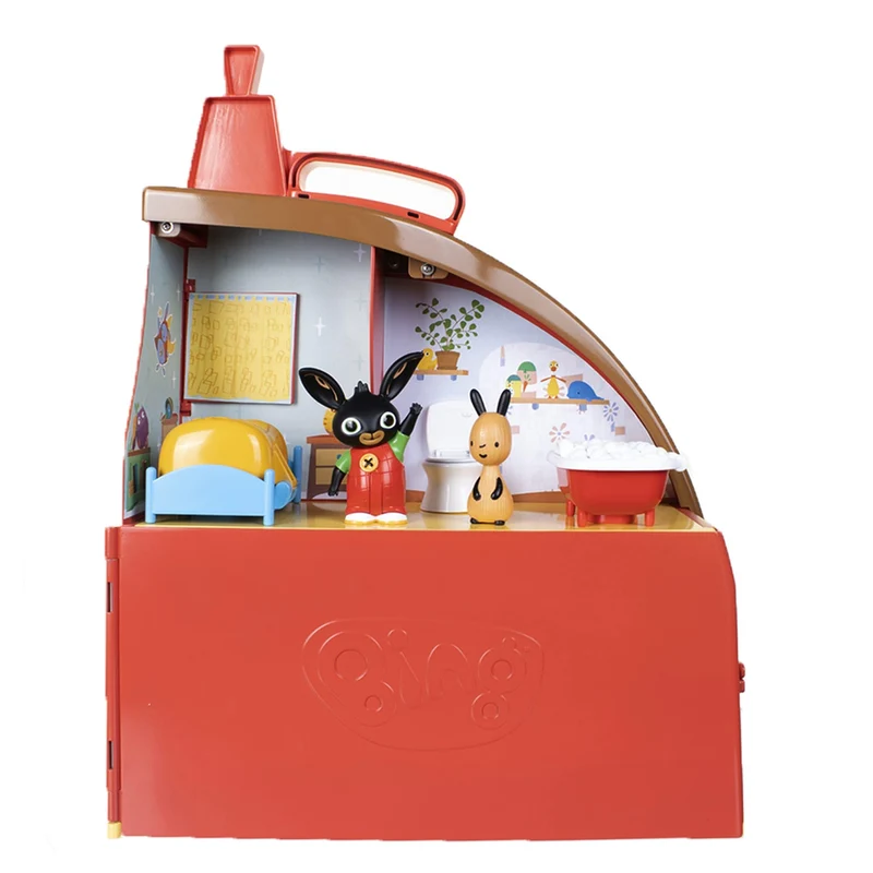 Bing 3583 House Playset, Flop Figures, from CBeebies TV Show. Tough, Colourful, Well-Made Role-Play Toy. Kids Aged 18 Months Plus,Red