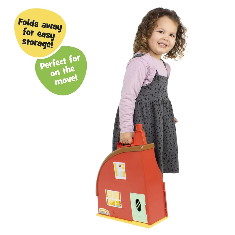Bing 3583 House Playset, Flop Figures, from CBeebies TV Show. Tough, Colourful, Well-Made Role-Play Toy. Kids Aged 18 Months Plus,Red