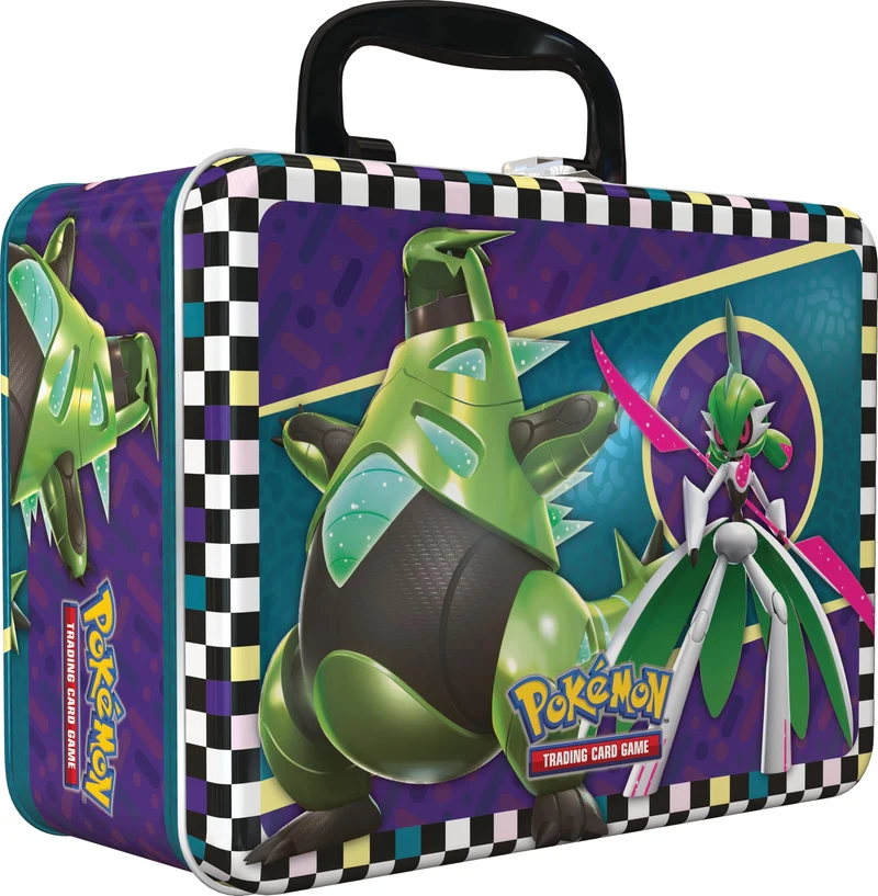 Pokémon Bauletto da collezione del GCC Codaurlante ed Eroeferreo (due carte promozionali olografiche, sei buste e tanto altro), edizione in italiano