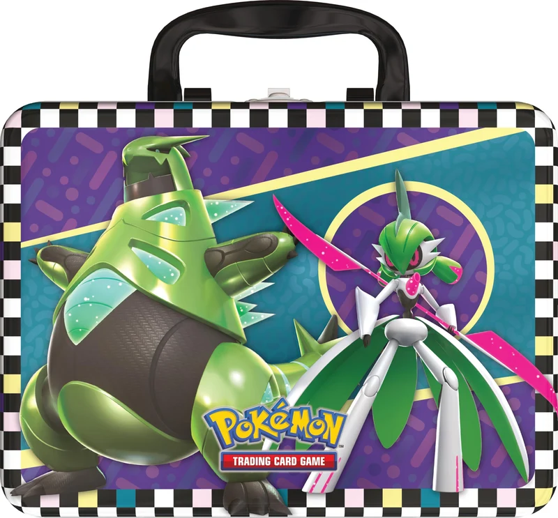 Pokémon Bauletto da collezione del GCC Codaurlante ed Eroeferreo (due carte promozionali olografiche, sei buste e tanto altro), edizione in italiano