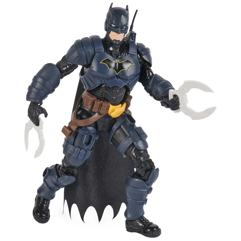 DC Comics, Action Figure Batman Adventures, Supereroe Giocattolo in Scala, Personaggio Alto 30 cm, con 16 Accessori e 17 Punti di Articolazione, Giochi per Bambini, 4+ Anni