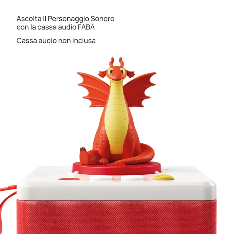 FABA Personaggio Sonoro - Lily e Draghetto. Educare alla gentilezza - Storie e fiabe sonore, Bambini e bambine 2-4 anni, Gioco Versione Italiana, Contenuto Educativo