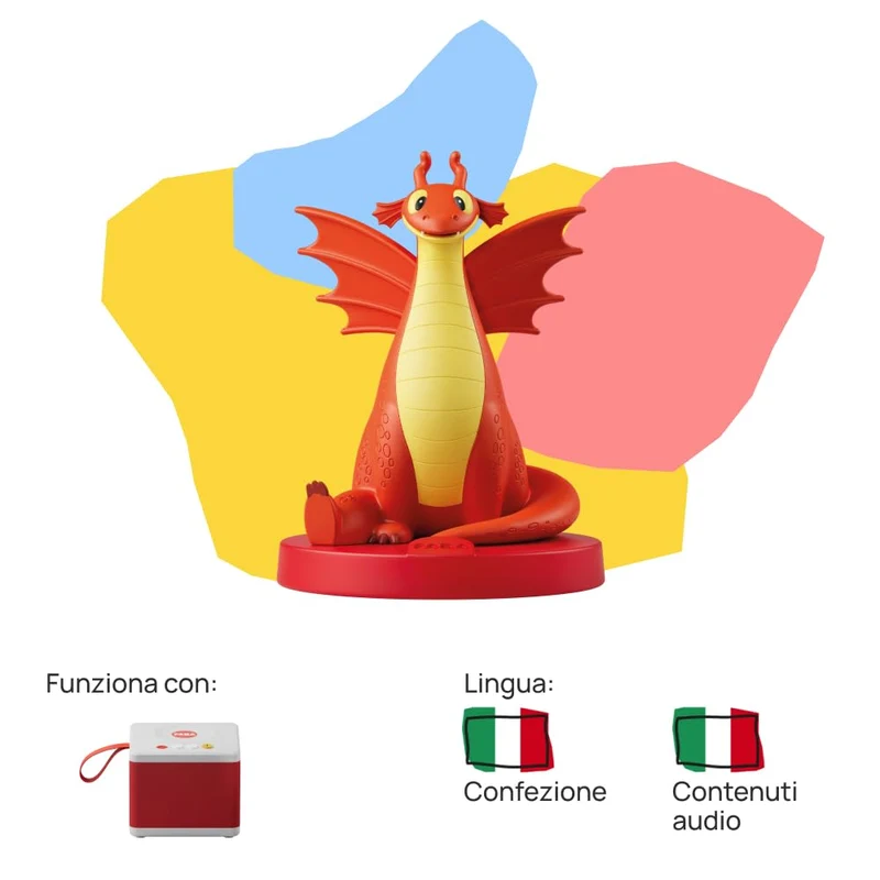 FABA Personaggio Sonoro - Lily e Draghetto. Educare alla gentilezza - Storie e fiabe sonore, Bambini e bambine 2-4 anni, Gioco Versione Italiana, Contenuto Educativo
