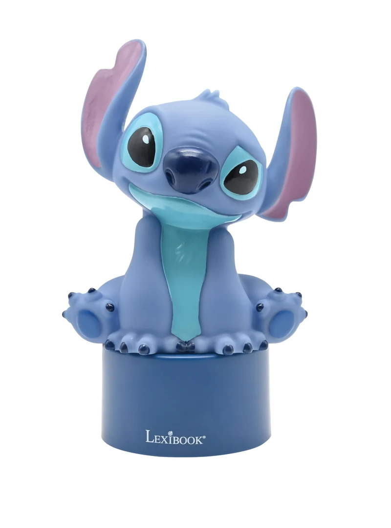 Lexibook, Disney Stitch, Notturna con Altoparlante, Cambiamento di Colore, Luce soffusa, Funzionamento a Batteria, Blu, NS01D