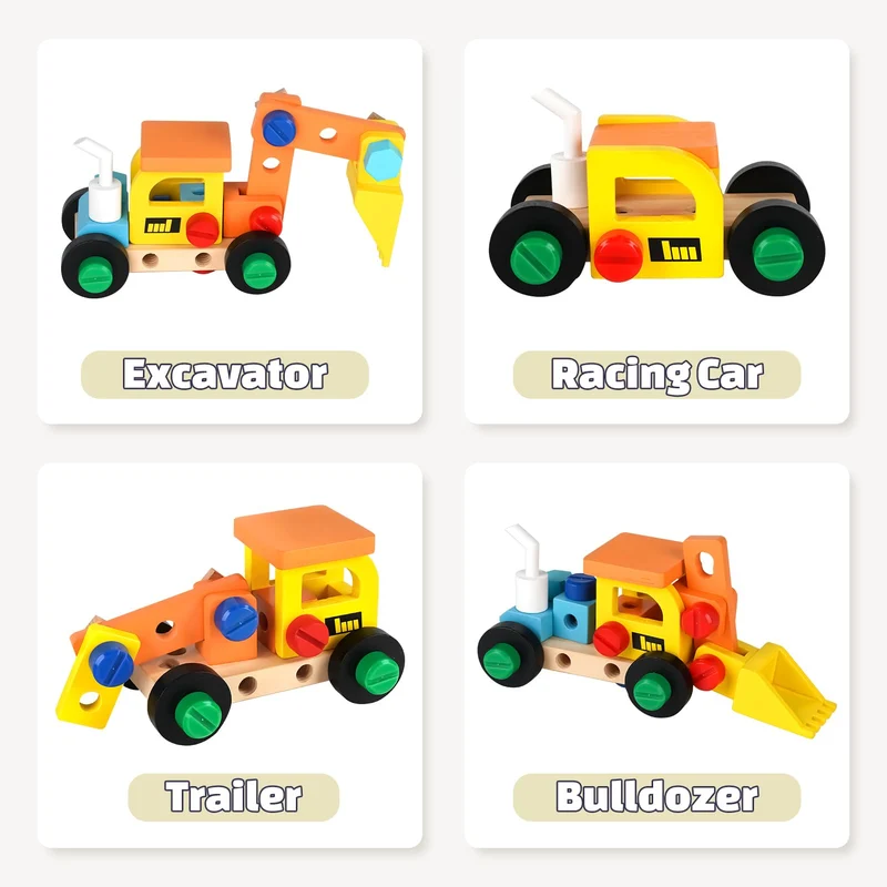 Vanplay Gioco Bambino 3 Anni Cassetta Attrezzi Bambini Giochi in Legno Attrezzi Giocattolo Giochi Educativi Giocattoli Bambino 3 4 5 Anni Regalo (53 Pezzi)