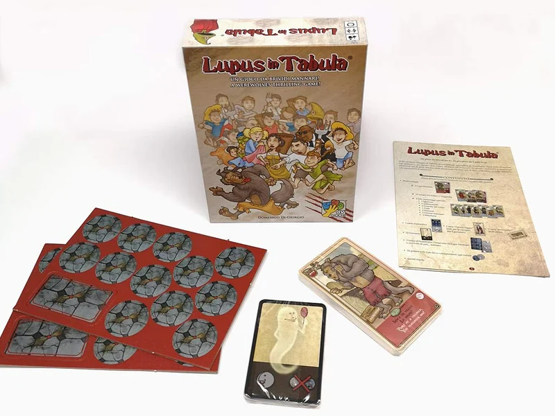 dV Giochi Lupus in Tabula, Colore Rosso, DVG9200 8 a 24 giocatori