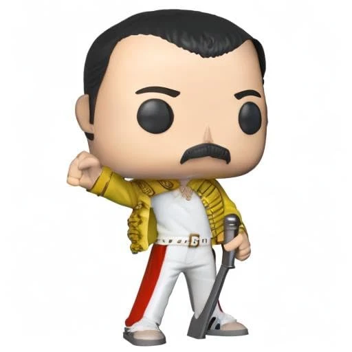 Funko Pop! Rocks: Queen-Freddie Mercury Wembley 1986 - Figura in Vinile da Collezione - Idea Regalo - Merchandising Ufficiale - Giocattoli per Bambini e Adulti - Music Fans