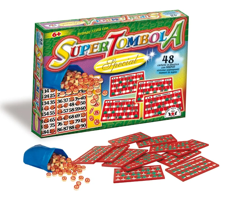 Glooke Selected- Arti GRAFICHE RUGGERO Tombola Special (48) Giochi da Tavolo, Multicolore, 88438
