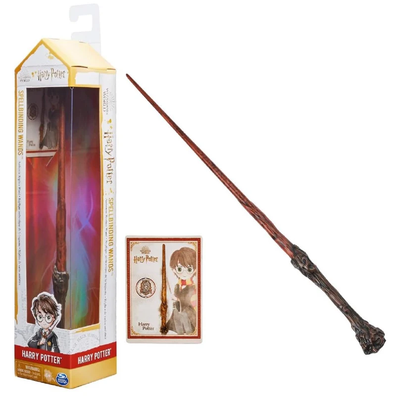 Wizarding World, Bacchetta degli Incantesimi di Harry Potter, 30.5 cm, Include Carta Incantesimo da Collezione. Giocattoli per Bambini e Bambine, 6+ Anni