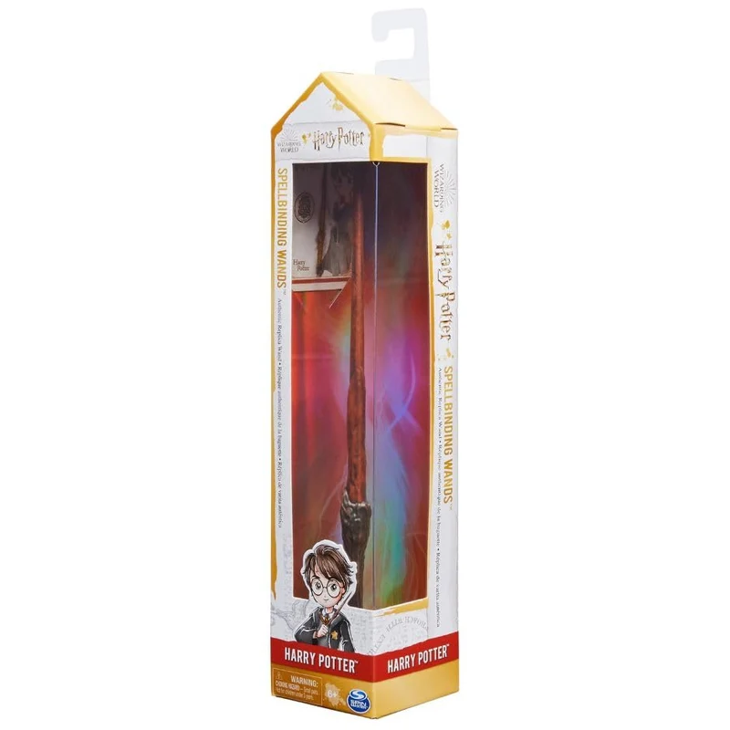 Wizarding World, Bacchetta degli Incantesimi di Harry Potter, 30.5 cm, Include Carta Incantesimo da Collezione. Giocattoli per Bambini e Bambine, 6+ Anni