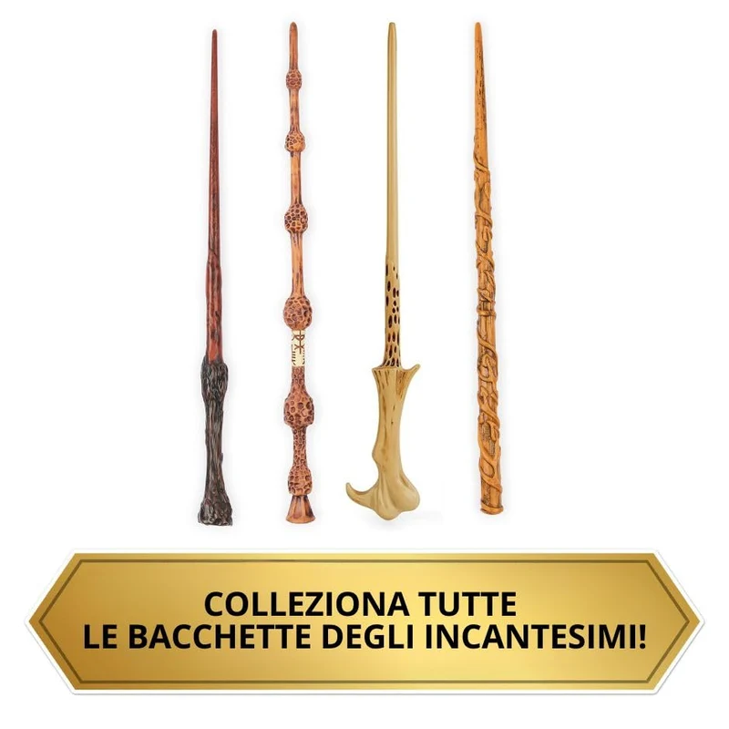 Wizarding World, Bacchetta degli Incantesimi di Harry Potter, 30.5 cm, Include Carta Incantesimo da Collezione. Giocattoli per Bambini e Bambine, 6+ Anni