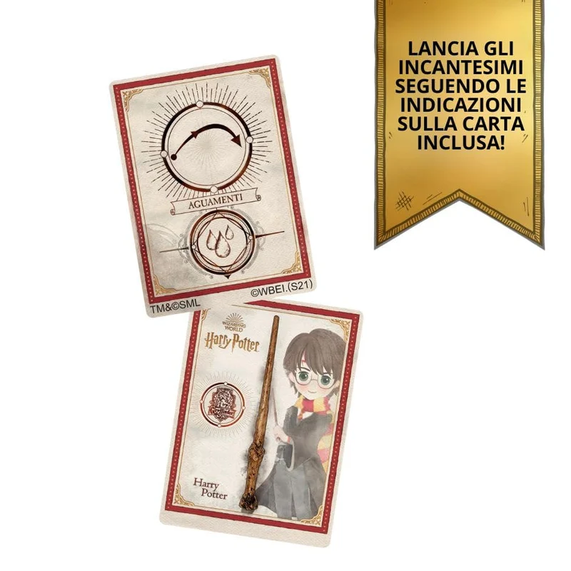 Wizarding World, Bacchetta degli Incantesimi di Harry Potter, 30.5 cm, Include Carta Incantesimo da Collezione. Giocattoli per Bambini e Bambine, 6+ Anni
