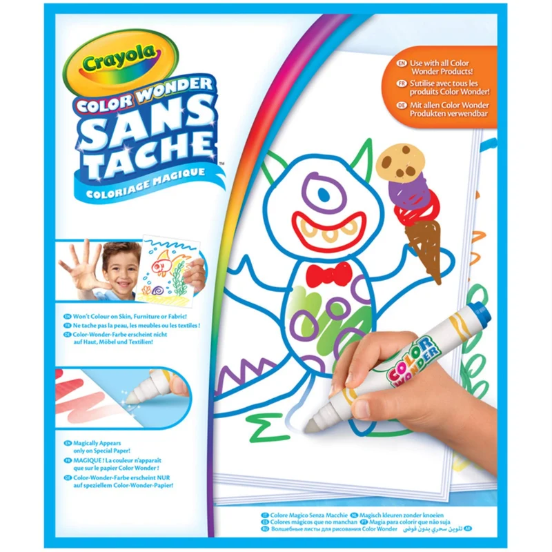 CRAYOLA Color Wonder Album Ricarica, 30 Pagine, da Utilizzare con i Prodotti Color Wonder e StampaMagici, Trasparente, 30 Pagine