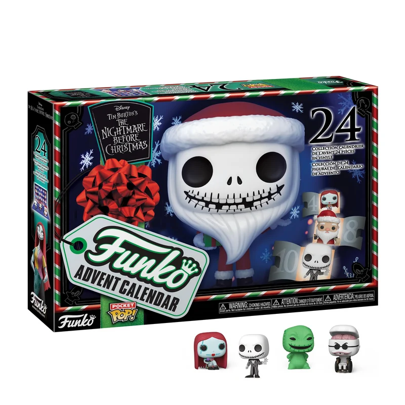 Funko Advent Calendar: The Nightmare Before Christmas - Jack Skellington - (The Nightmare Before Christmas) - Disney: The Nightmare Before Christmas - 24 Giorni di Sorprese - Mystery Box - di Natale