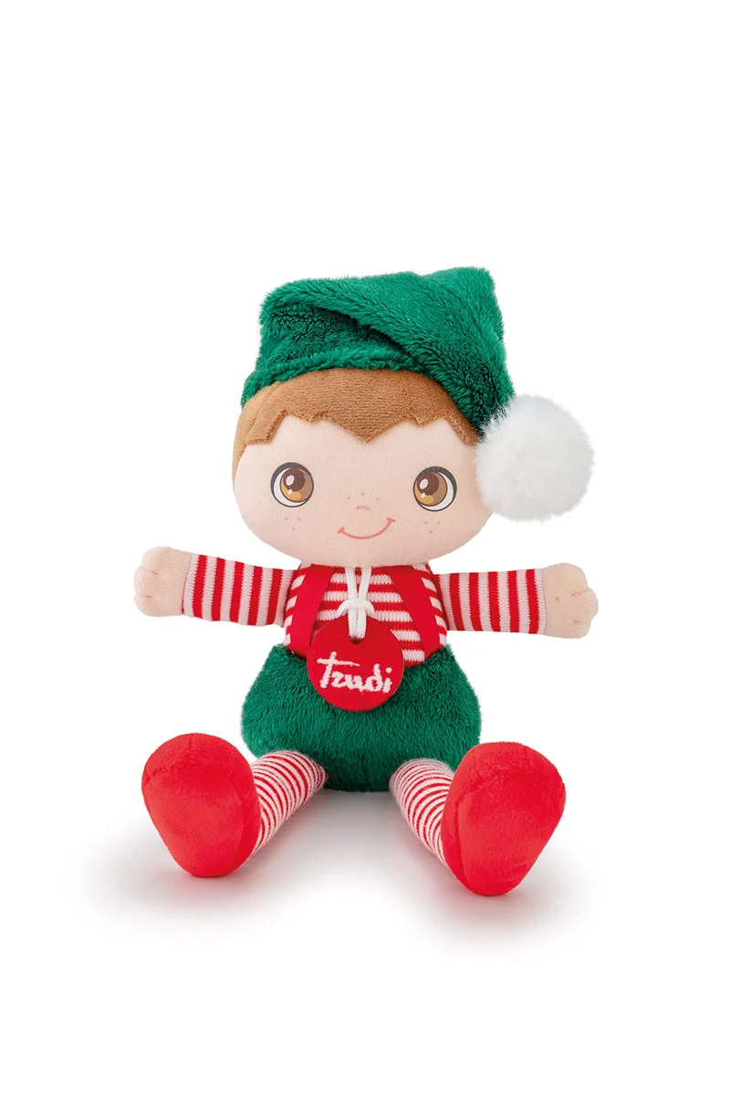 Trudi Elfo Rudy Elfo Natalizio trudino. Peluche Albero di Natale Decorazioni e addobbi | 12x32x9cm Taglia M | Christmas | Modello TUDP6220
