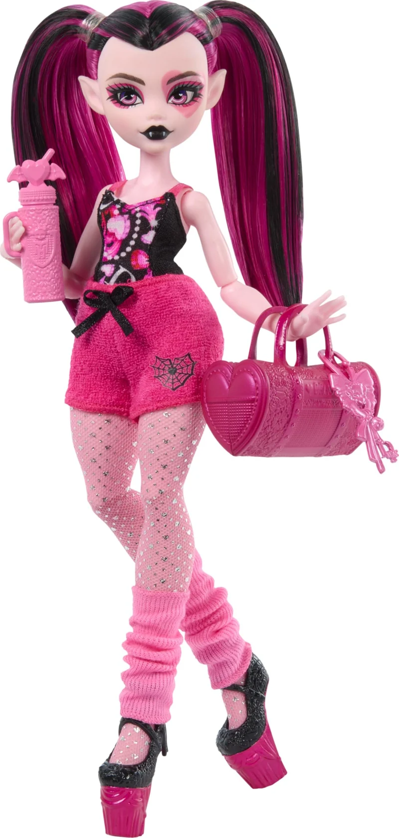 Monster High Segreti da Brivido - Draculaura Misteri Mostruosi, Set con Bambola e Guardaroba, 19 Accessori e Capi d'Abbigliamento a Sorpresa Inclusi, Giocattolo per Bambini, 4+ Anni, HXH84