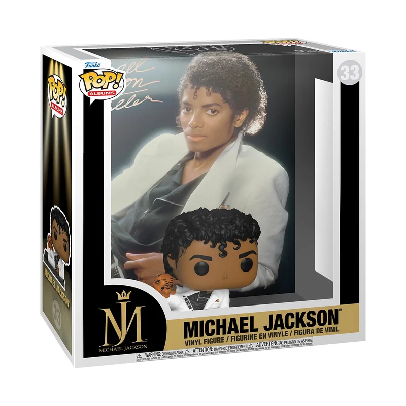 Funko Pop! Albums: Michael Jackson - MJ - Thriller - Music - Figura in Vinile da Collezione - Idea Regalo - Merchandising Ufficiale - Giocattoli per Bambini e Adulti - Music Fans