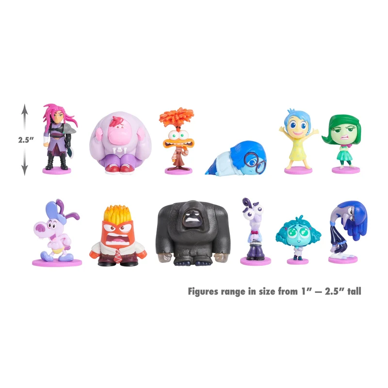 INSIDE OUT Mini personaggi da collezione Disney e Pixar 2, da 2,5 cm a 6,4 cm di altezza, giocattoli per bambini dai 3 anni di Just Play