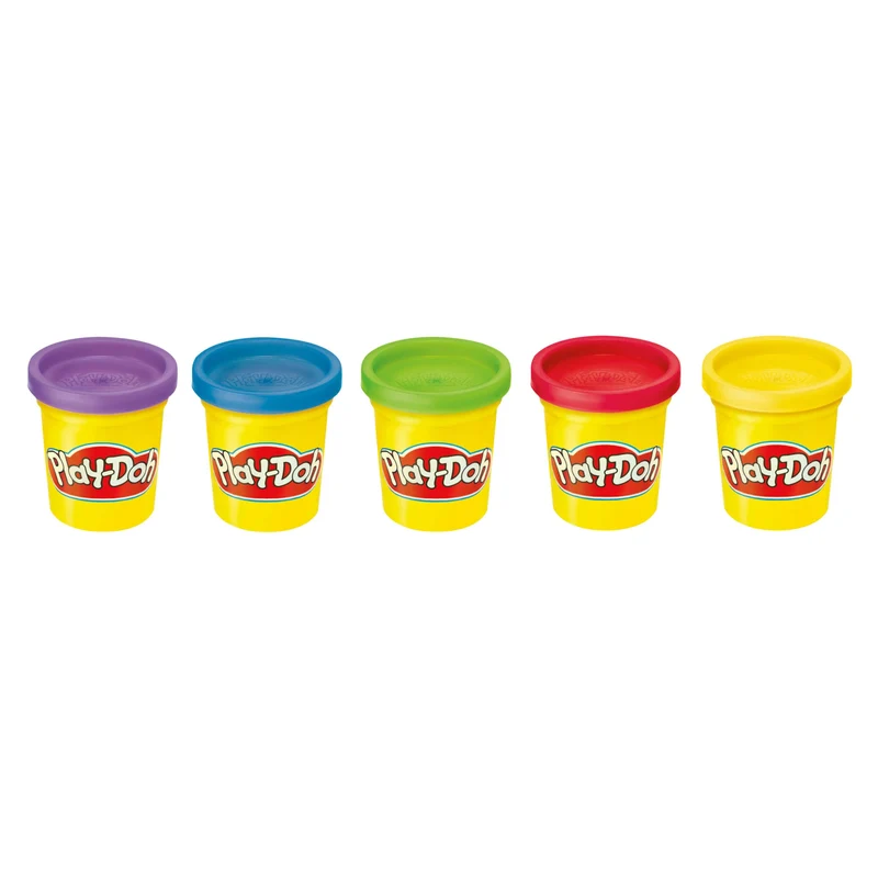 Play-Doh Hasbro, Torna a Scuola, Giochi per Bambini da 2 Anni in su, Confezione da 5 vasetti da 112 g di Pasta modellabile atossica, Giocattolo per Le attività artistiche e manuali