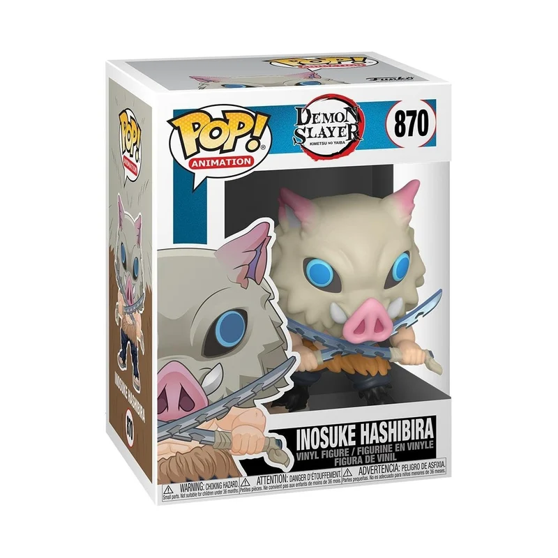 Funko Pop! Animation: Demon Slayer - Inosuke Hashibira- Figura in Vinile da Collezione - Idea Regalo - Merchandising Ufficiale - Giocattoli per Bambini e Adulti - Anime Fans