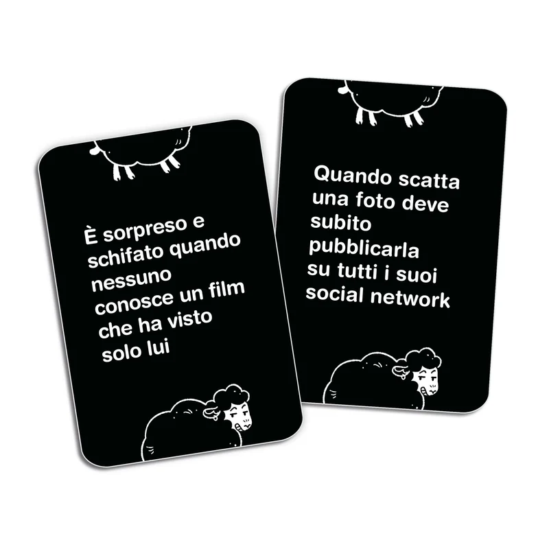 Clementoni Carte Da Gioco Per Adulti - La Pecora Nera, Gioco da Tavolo 16-99 Anni, 3-8 Giocatori, Giochi di Società Divertenti tra Amici, Made In Italy, 16816