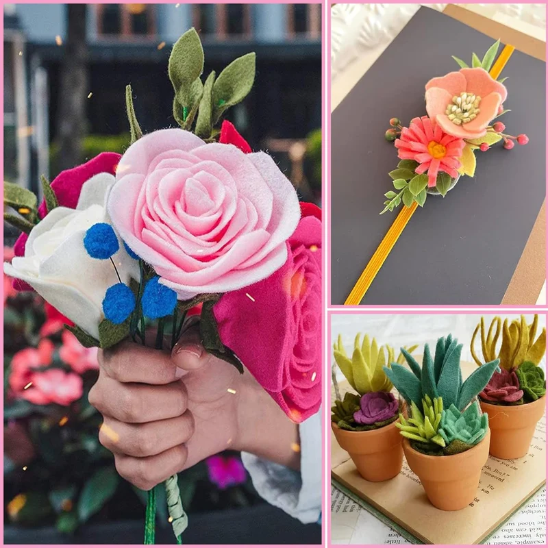 Menmamenma Feltro in Fogli, 40 Colori Feltro 20 * 30 cm Colorato Pannolenci Feltro DIY Tessuto Poliestere Cuciture per Cucire Mestieri Stoffa di Cucito Bricolage Patchwork Creativi Fai-da-Te