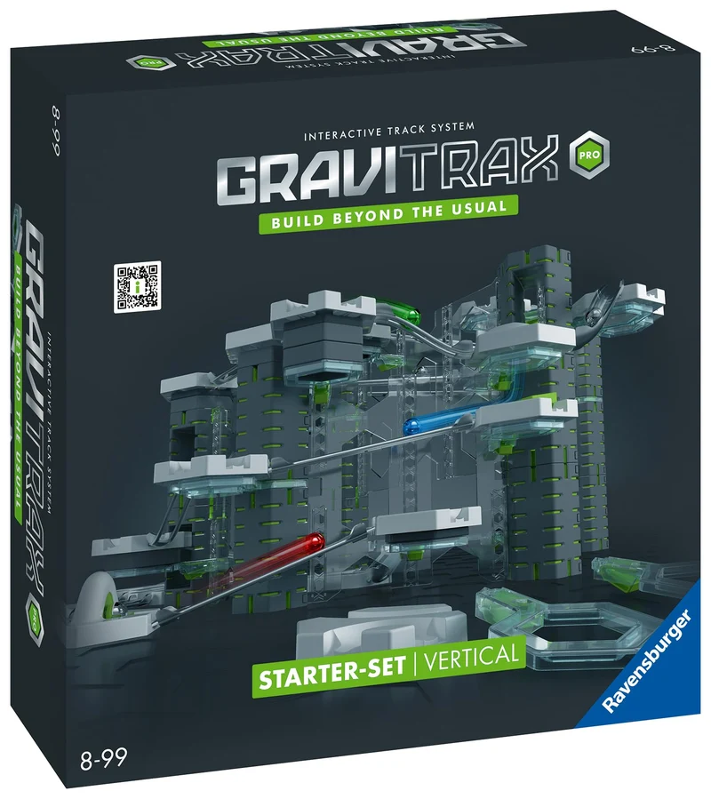 Ravensburger - GraviTrax PRO Starter Set Vertical, Starter Kit, Pista di Biglie, Gioco Interattivo ed Educativo STEM, per Bambini 8+ Anni e Adulti, Compatibile con tutti i GraviTrax