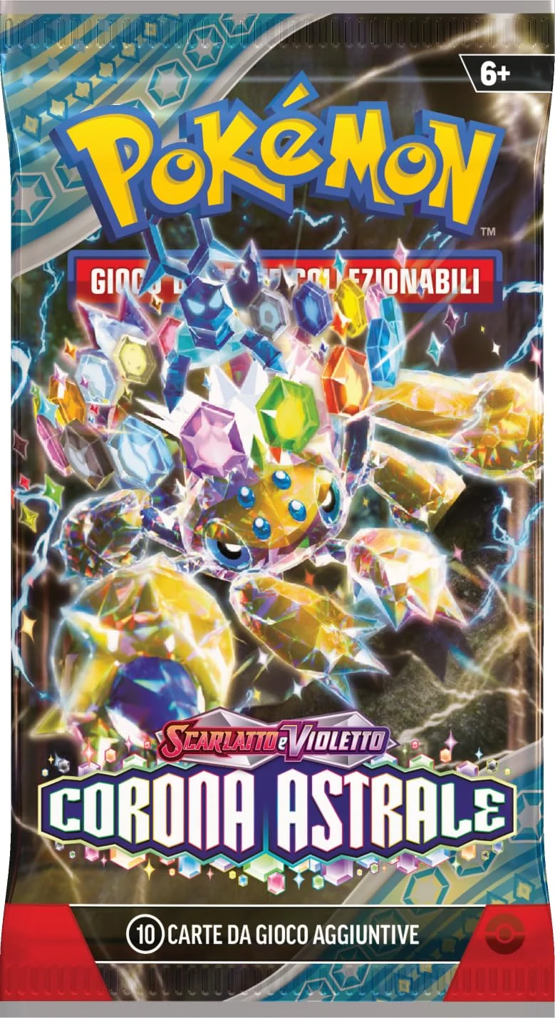 GCC Pokémon: confezione di buste dell’espansione Scarlatto e Violetto - Corona Astrale (sei buste di espansione)