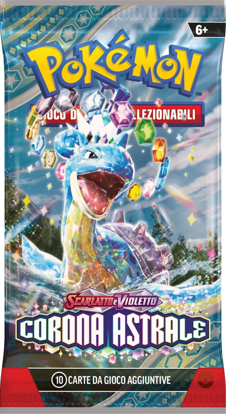 GCC Pokémon: confezione di buste dell’espansione Scarlatto e Violetto - Corona Astrale (sei buste di espansione)