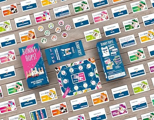 Asmodee Bunny Hops, Gioco da Tavolo, Party Game, 4-16 Giocatori, 14+ anni, Edizione in Italiano