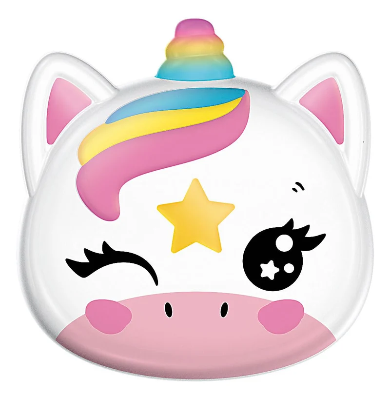 Clementoni Trousse Trucchi Bambina Crazy Chic - Lovely Eyeshadow: Unicorno, Set Ombretti Sicuri e Anallergici, Bambine 6 Anni, Facilmente Lavabile con Acqua, 18805